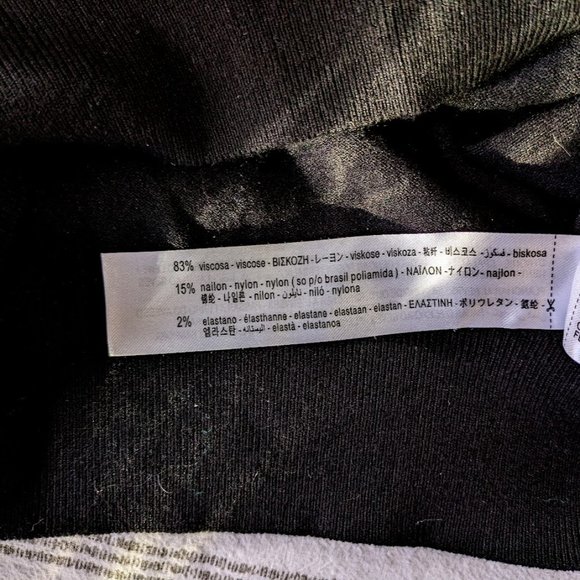 Zara Black Turtleneck with Gold Button Detail on Sleeve - Size M - Picture 3 of 4